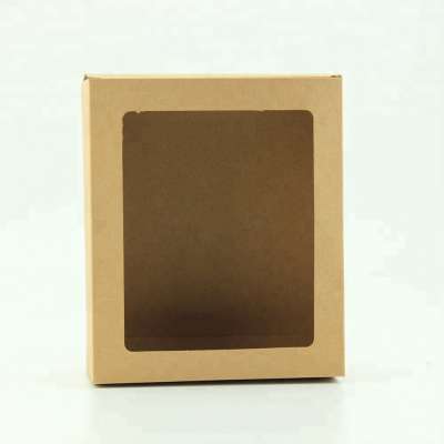 Cheap Kraft Paper Box With Clear PET Window