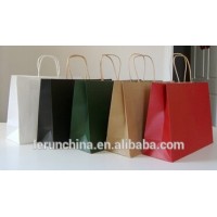 factory price machine made company names of paper bags with handles