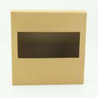 BSCI,FSC Kraft paper box printing with window