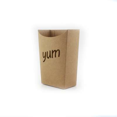 BSCI, FSC folding Kraft paper boxes for French fries